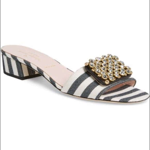 kate spade Shoes - Kate Spade mazie crystal embellished slide sandal